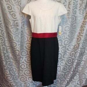 NWT Antonio melani white black red dress